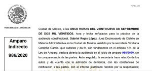Sentencia Amparo