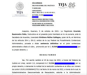 Sentencia que anula multas del SAT