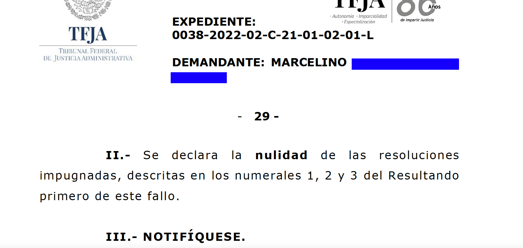 Nulidad lisa llana multas declaraciones SAT