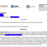 Resolución de la Jurídica que anula multas del SAT